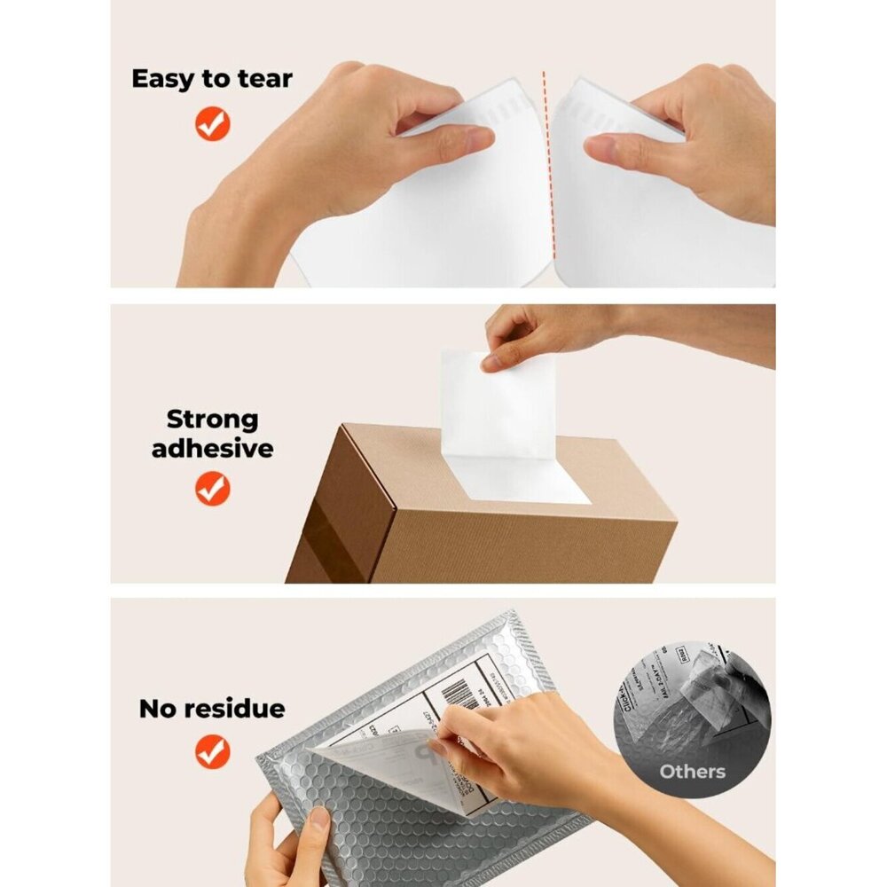 4"x6" Direct Thermal Printer Label, Shipping Labels Compatible with Rollo - Picture 5 of 8